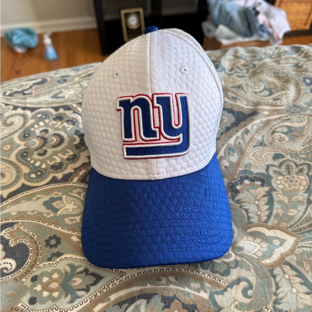 White and Blue NY Logo Cap